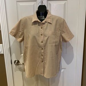 New women’s causal button down shirt.